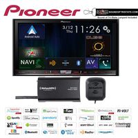 Pioneer AVIC-7200NEX in Dash Double Din 7" DVD CD Navigation Receiver and a SiriusXM Satellite Radio Tuner, Antenna SXV300V1 with a Free SOTS Air Freshener