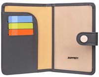 Zoppen Rfid Blocking Travel Passport Holder Cover Slim Id Card Case (17 Dark Grey)