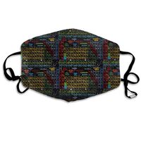 Mini Periodic Table Dust Mask,Washable and Reusable Cleaning Gardening Outdoor Activities Warm Windproof Mask