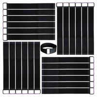 VIGAER 24 pcs 12 Inch Reusable Fastening Cable Straps, Securing Straps Adjustable Nylon Hook and Loop Cinch Cable Ties Down with Metal Buckle