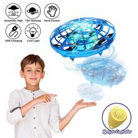 98K Hand Operated Drones for Kids or Adults, Light Up Joy Flying Ball Drone, Helicopter Mini Drone, Easy Indoor Small Flying Toys for Boys or Girls
