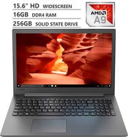 2019 Newest Lenovo Ideapad 130 15.6" HD LED-backlit Widescreen Laptop, AMD A9-9425 Dual-Core Processor up to 3.70GHz, 16GB RAM, 256GB Solid State Drive, HDMI, Wireless-AC, Bluetooth, Windows 10, Black