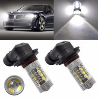 Ecosin Fashion 2pc 9006 HB4 2323 SMD 80W LED High Power 6000K Fog/Driving lights Bulbs White