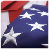 VSVO American Flag 3x5 ft - Heavyweight US Outdoor Flags, UV Protected, Embroider Stars, Sewn Stripes, Brass Grommets Outdoor US Flags.