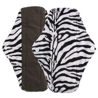 Voberry® Reusable Bamboo Cloth Washable Menstrual Pad Mama Sanitary Towel Pad (M, Green) (S, Black)