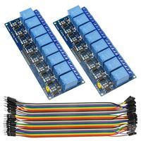 WMYCONGCONG 2 PCS 12V 8 Channel Relay Module Optocoupler Low Level Trigger Expansion Board for Arduino UNO R3 MEGA 2560 1280 DSP ARM PIC AVR STM32 Raspberry Pi (12V 8 Channel)