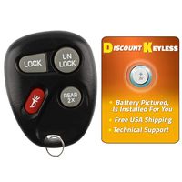 Discount Keyless Replacement Key Fob Car Remote Compatible with ABO1502T, 16245100-29, 16245100