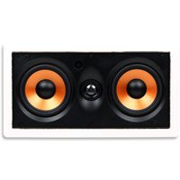 Micca M-CS Dual 5.25 Inch 2-Way MTM in-Wall Speaker with Pivoting 1" Silk Dome Tweeter (Each, White)