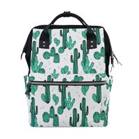 Diaper Bags Backpack Mummy Backpack with Parede Cactus Print Travel Laptop Daypack
