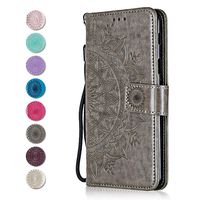 CAXPRO LG G4 Leather Case, Scratch Resistant Wallet Case with Magnetic Closure, Card Slots and Stand Feature for LG G4, Gray