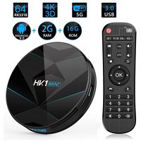 HK1 Mini+ Android 9.0 Smart TV Box, 2GB RAM 16GB ROM, RK3229, 28nm Quad core Cortex A7, High Cost Performance 4K OTT Box Solution, ARM Mali-400 GPU Box, H.265 Decoding 2.4GHz WiFi