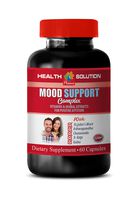 Mood Support Supplements for Women - Mood Support Complex - Vitamins & Herbal EXTRACTS for Positive Attitude - niacinamide Anxiety - 1 Bottle 60 Vegetable Capsules