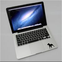 Laptop - Pitbull Dog pet Apple Cute Decal - Matte Black Skins Stickers
