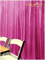ShinyBeauty Sequin Backdrop 4x8ft Hot Pink Prom Backdrop Cool Photography Backdrops Sequin Curtains 96 inches M0516