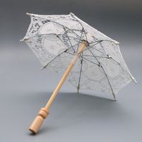 WSSROGY 12'' Mini Lace Umbrella Wedding Party Decoration for Romantic Bridal Photograph