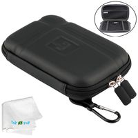 TOPEPOP 5" 5.2 inch Hard Carrying Case Waterproof Storage Bag GPS Pouch GPS Case Compatible with 5 inch Garmin Nuvi 52lm 55lm 2450 2460 2595lmt 2559LMT 2589LMT Tomtom Magellan Roadmate 5045 Black