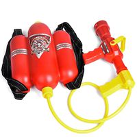 FUN LITTLE TOYS Fireman Toys Backpack Watergun Blaster Extinguisher with Nozzle and Tank Set Children Outdoor Water Toy, Beach Toy, Summer Toys, Bath Toy for Kids Gifts