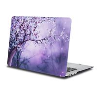 One Micron MacBook Air 11.6" Case, Soft-Touch Smooth Lightweight Macbook Cover for MacBook Air 11 Inch(Model:A1465/A1370)-Purple flowers