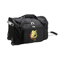 NCAA Ferris State Bulldogs Wheeled Duffle Bag, 22-inches