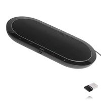 Jabra Speak 810 USB Bundle with USB Dongle | Conference Room Speakerphone | Bluetooth, NFC, 3.5mm | UC Compatible, Softphones, Smartphones, Tablet, PC, MAC | Microsoft Certified Version