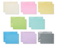 American Greetings Single Panel Blank Cards with Envelopes, Pastel (100-Count) - 5672259