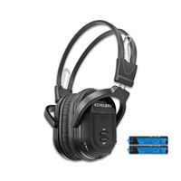 Key Audio 1 Pack Wireless Two Channel Folding Universal Rear Entertainment System Infrared Headphone IR DVD Player Head Phones for in Car TV Video Audio Listening
