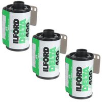 Ilford G 1748192 Delta Pro Fast Fine Grain Black and White Film, ISO 400, 35mm, 36 Exposures (3 Pack)