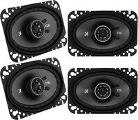KICKER Bundle of 2 Items: Two 43CSC464 4"x6" CS Series 2-Way Car Speakers (2 Pairs)