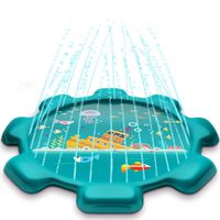 MeiGuiSha 75" Gear Outdoor Water Sprinkler Pad for Kids, Splash Pad, and Wading Pool