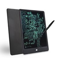 10-inch Environmental Friendly LCD Writing pad, Portable Digital Drawing Board, Message memo Electronic Tablet. Black. Orange (Black)