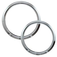 Range Kleen R68GE Style D Chrome Heavy Duty Trim Rings, Set of 2