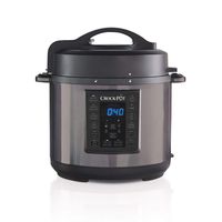 Crock-pot SCCPPC600V1DS 6-Quart Multi-Use Express Crock Programmable Slow Pressure Cooker, Black Stainless, 6QT