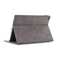 TechCode Galaxy Tab A 10.1 Book Case Folio Case Cover Stand Magnetic PU Leather Smart Auto Sleep/Wake Feature Case Cover Samsung Galaxy Tab A 10.1 (Tab A 10.1, Grey)