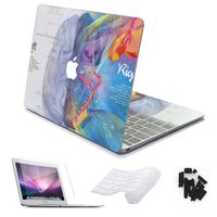 HD Printed Skin for MacBook Pro 15.4inch with Retina Sticker (Fit Model :A1398) with Keybard Cover and Screen Protector Film (4 in 1 Set) Left Right Brain Wearproof Safety Skin for Apple MacBook