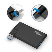 AVLT-Power 4-Port Ultra-Slim Rotatable USB 3.0 Hub - Black (AVLT-HB05)