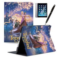 LJX iPad 7th Generation 10.2" 2019 Case Mickey Minnie Mouse Cute Cartoon Cover PU Leather Stand Protection Smart Auto Sleep/Wake Shell Compatible for Apple iPad 10.2 inch 2019#A