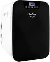 Cooluli Concord Black 20 Liter Compact Cooler Warmer Mini Fridge for Bedroom, Office, Car, Dorm - Portable Makeup Skincare Fridge with Digital Temperature Control