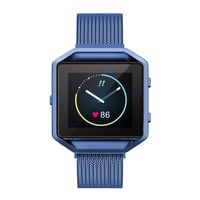 Yutior Metal Bands Compatible with Fitbit Blaze Smart Watch, Stainless Steel Magnetic Replacement Band with Frame Small & Large for Women Men, Champagne Gold, Black, Silver, Colorful, Rose Gold