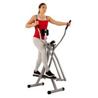 Sunny Health & Fitness SF-E902 Air Walk Trainer Elliptical Machine Glider w/ LCD Monitor, 220 LB Max Weight and 45 Inch Stride