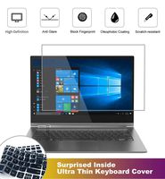 2 Pack Matte Anti-Glare Screen Protector for Lenovo IdeaPad 15.6" 320(s) 330(s) 340 Laptop with Surprise Keyboard Skin, Help for Your Eyes Reduce Fatigue