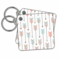 3dRose Tribal Arrows Pattern Key Chains, 2.25" x 2.25", Set of 2 (kc_214555_1)