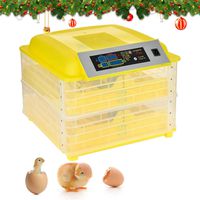 SUNCOO Digital 96 Egg Incubator for Hatching Eggs with Automatic Turner Intelligent Temperature & Humidity Control for Chicken Ducks Goose Birds Hatching Poultry Hatcher W/Three Output Channels