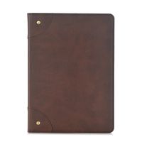 Jennyfly Galaxy Tab S 8.4 Case Retro SM-T700 Premium PU Leather Folio Hand Free Stand Case Smart Cover Screen Protector with Card Slot for Samsung Galaxy Tab S 8.4- Dark Brown