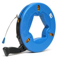 GGGarden 30M Nylon Fiberglass Cable Puller Fish Tape Reel Conduit Wall line Cable Puller