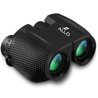 Binoculars for Adults,High Power Low Light Night Vision Compact Binocular,10x25 Folding Waterproof HD Binoculars for Bird Watching,Hunting,Sports Events,Travel,Adventure & Concerts (Deep Black)