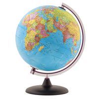 Little Adventurer Globe with Stand - 100's of UP-to-Date Major Political Named Places & Points of Interest - Easy & Fun to Assemble - Easy to Read Text & Colorful Country Identification - Desk Globe