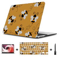 13 Inch MacBook Case Cartoon Spring Honey Bee Animal Flower Plastic Hard Shell Compatible Mac Air 11" Pro 13" 15" Accessories for MacBook Pro Protection for MacBook 2016-2019 Version