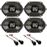 Polk 5x7 Front+Rear Speaker Replacement Kit for 05-07 Ford F-250/350/450/550