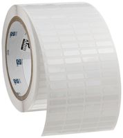 Brady THT-14-473-10 0.65" Width x 0.2" Height, B-473 Static Dissipative Polyester, Gloss Finish White Thermal Transfer Printable Label (10000 per Roll)