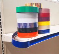 Decorative Gondola Shelving Vinyl Insert for Ticket Channel 130 FT. x 1.25 in. - Blue